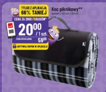 Koc piknikowy 120cm x 150cm