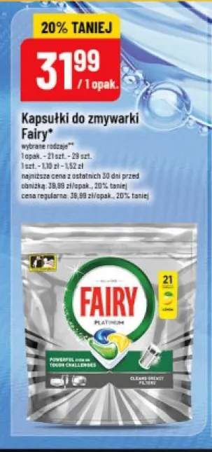 Kapsułki do zmywarki Fairy Platinum