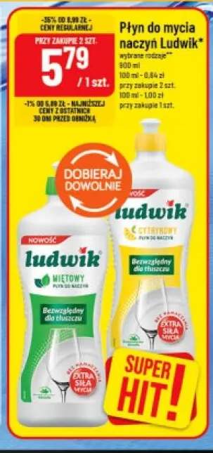 Płyn do mycia naczyń Ludwik Miętowy