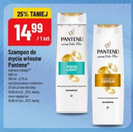 Szampon do mycia włosów Pantene Intensive Repair