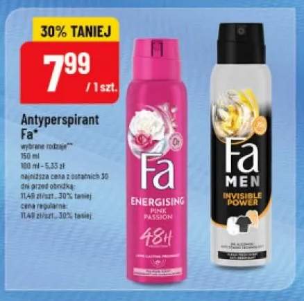 Antyperspirant Fa Energising Pink Passion