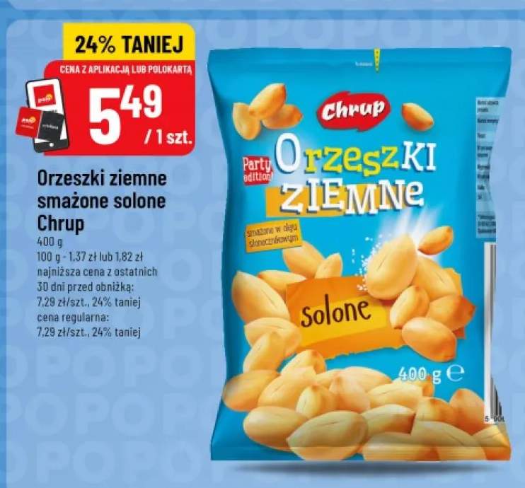 Orzeszki ziemne smażone solone Chrup