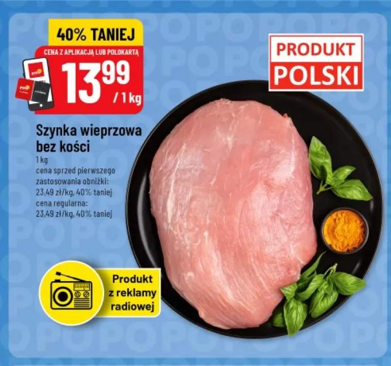 Szynka wieprzowa bez kości