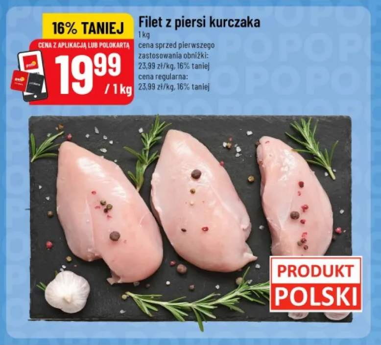 Filet z piersi kurczaka polski
