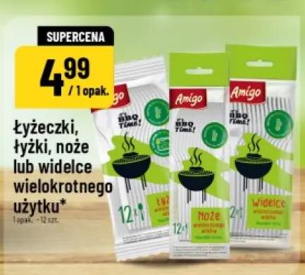 Łyżeczki wielokrotnego użytku Amigo 12-pak