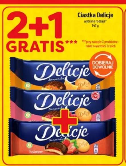 Ciastka Delicje Szampańskie Truskawkowe