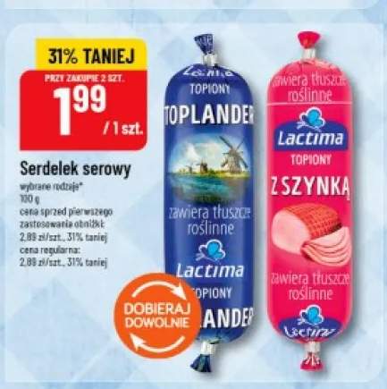 Ser topiony z szynką Lactima