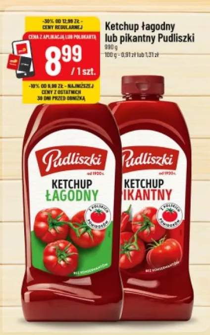 Ketchup łagodny Pudliszki