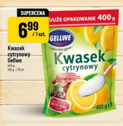 Kwasek cytrynowy Gellwe
