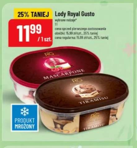 Lody Mascarpone Royal Gusto
