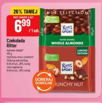 Czekolada Ritter Sport Whole Almonds