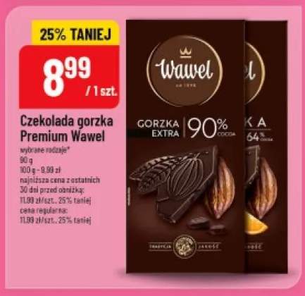 Czekolada gorzka Wawel 64%
