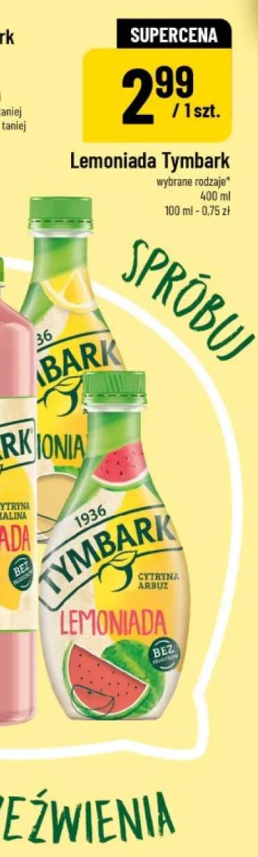 Lemoniada Tymbark Cytryna Malina