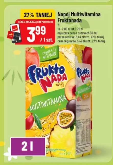 Napój multiwitamina Fruktonada
