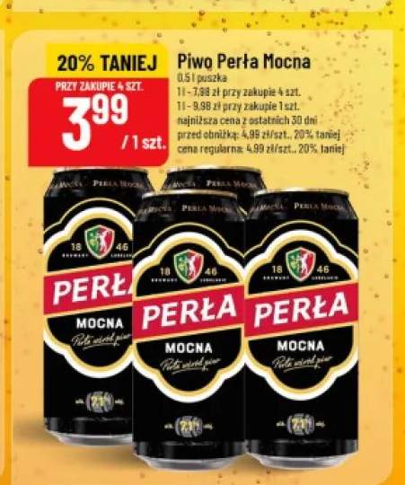 Piwo Perła Mocna