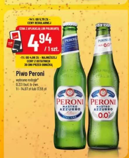 Piwo Peroni Nastro Azzurro