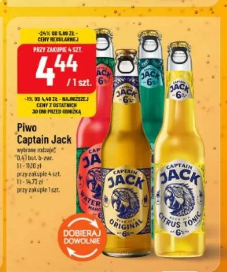 Piwo Captain Jack Water Marg