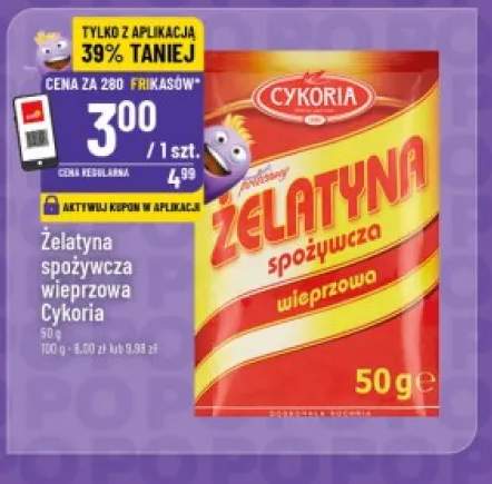 Żelatyna spożywcza wieprzowa Cykoria