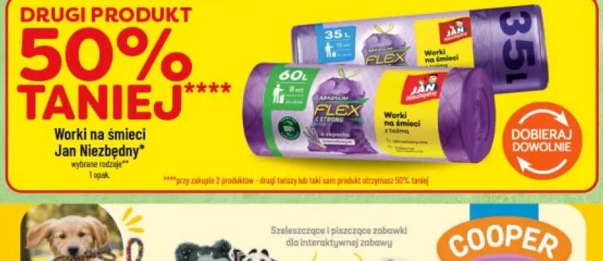 Worki na śmieci Jan Niezbędny Magnum Flex & Strong o zapachu lawendowym 35 l
