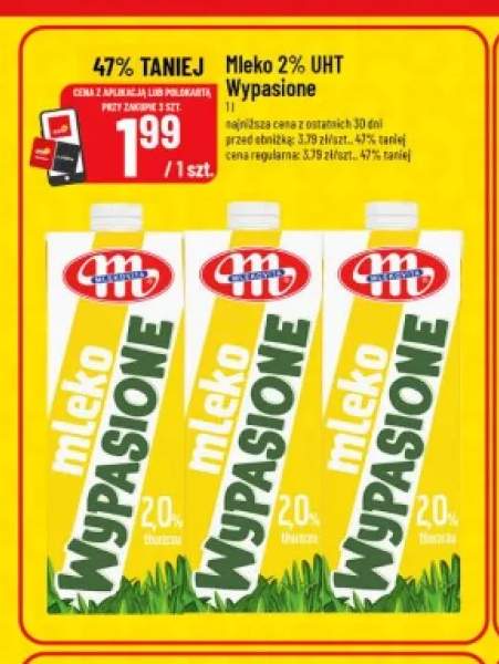 Mleko 2% UHT Wypasione Mlekovita