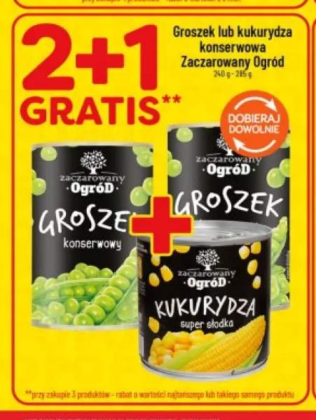 Groszek konserwowy Zaczarowany Ogród +1 wariant