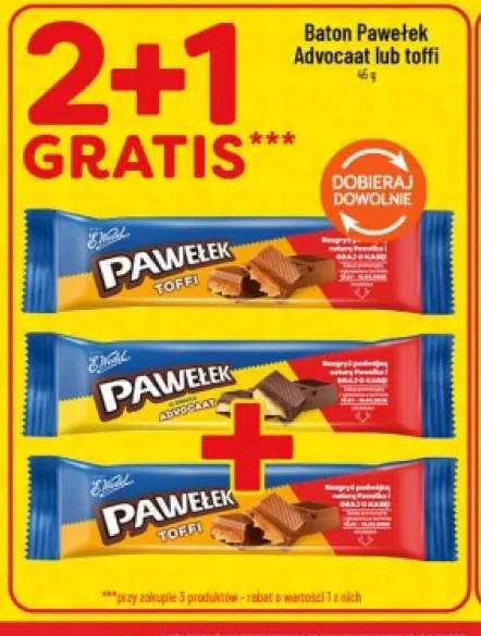 Baton E.Wedel Pawełek Toffi +1 wariant