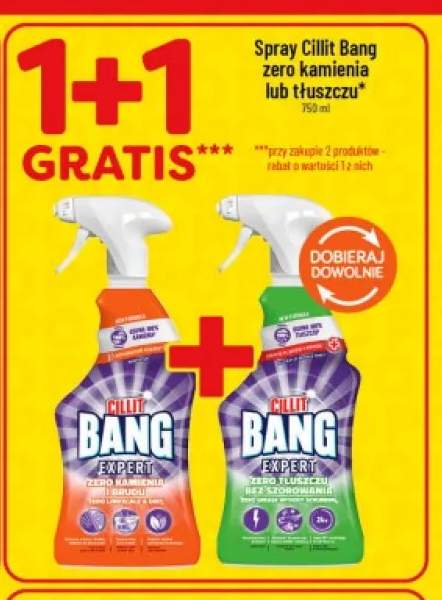 Spray do czyszczenia Cillit Bang Zero Kamienia +1 wariant