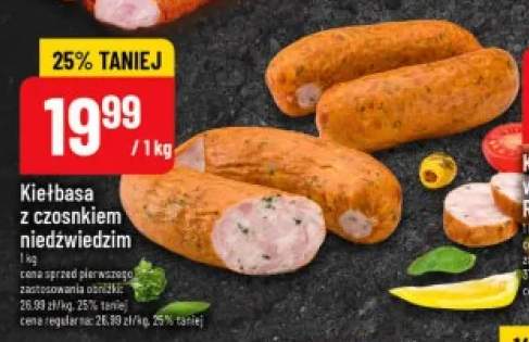 Kiełbasa z czosnkiem niedźwiedzim