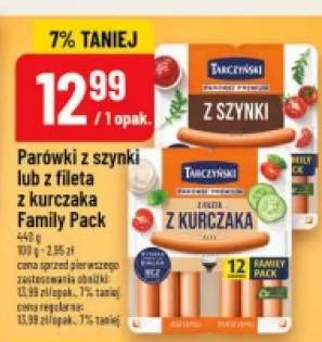 Parówki z Szynki Tarczyński Family Pack +1 wariant