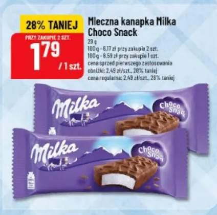 Mleczna kanapka Milka Choco Snack