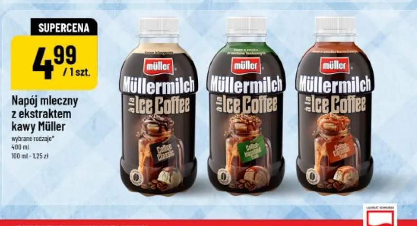 Napój mleczny Müller Müllermilch à la Ice Coffee Coffee Classic +2 warianty
