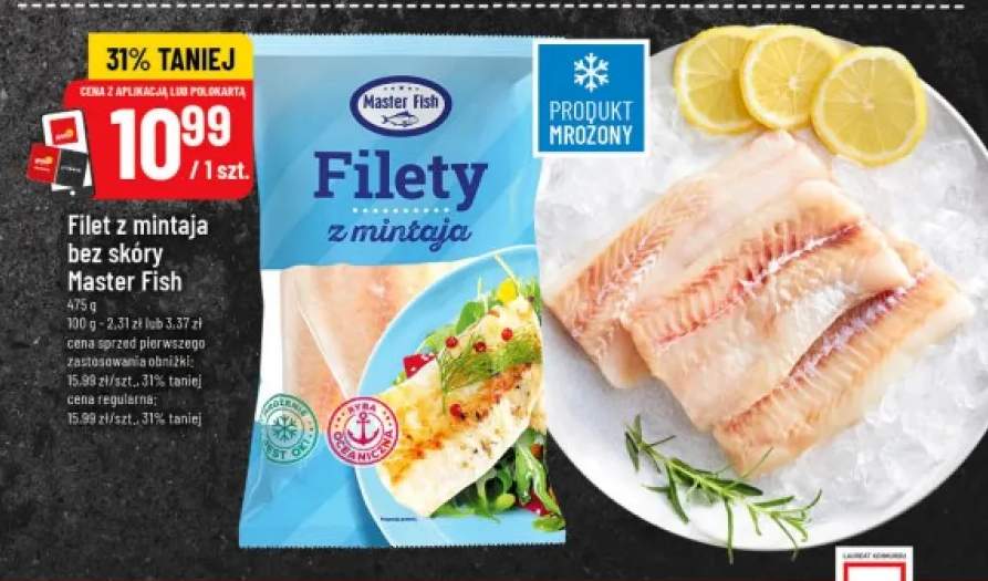 Filet z mintaja bez skóry Master Fish