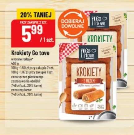 Krokiety z mięsem Go tove +1 wariant