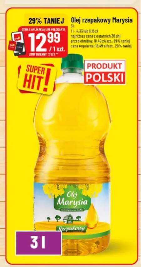 Olej rzepakowy Marysia