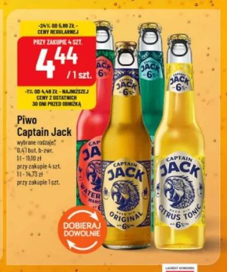 Piwo Captain Jack Original +2 warianty