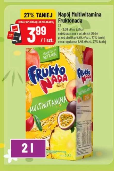 Napój multiwitamina Fruktonada