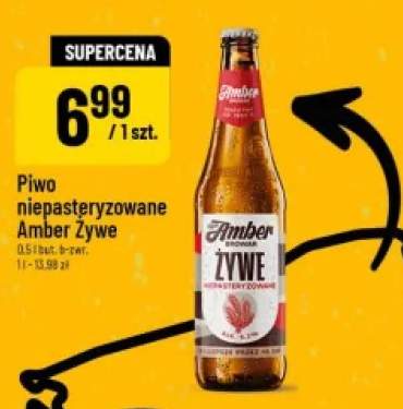 Piwo niepasteryzowane Amber Żywe