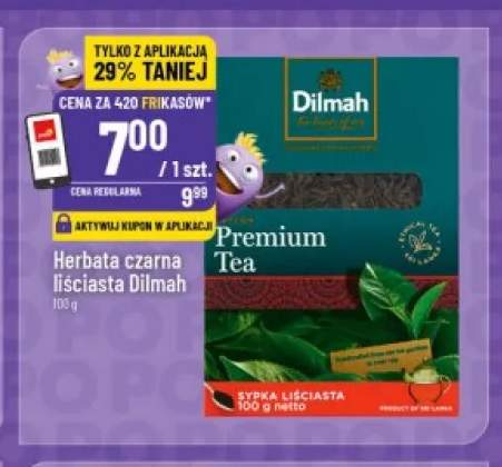 Herbata czarna liściasta Dilmah Premium Tea