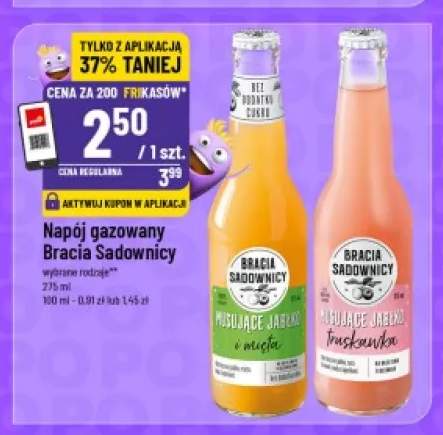 Napój gazowany Bracia Sadownicy Musujące Jabłko i mięta +1 wariant