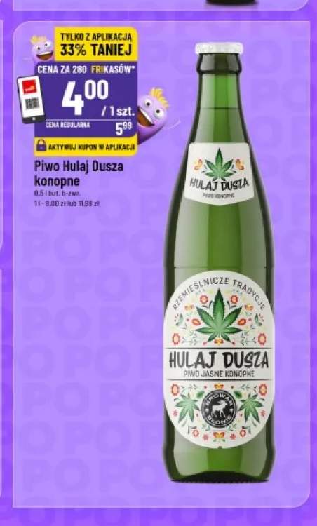 Piwo Hulaj Dusza konopne