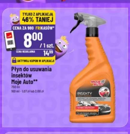 Płyn do usuwania insektów Moje Auto