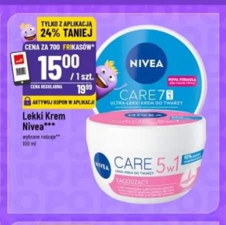 Lekki krem do twarzy Nivea Care 7w1 +1 wariant