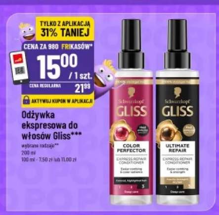Odżywka ekspresowa do włosów Schwarzkopf Gliss Ultimate Repair +1 wariant