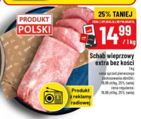 Schab wieprzowy extra bez kości