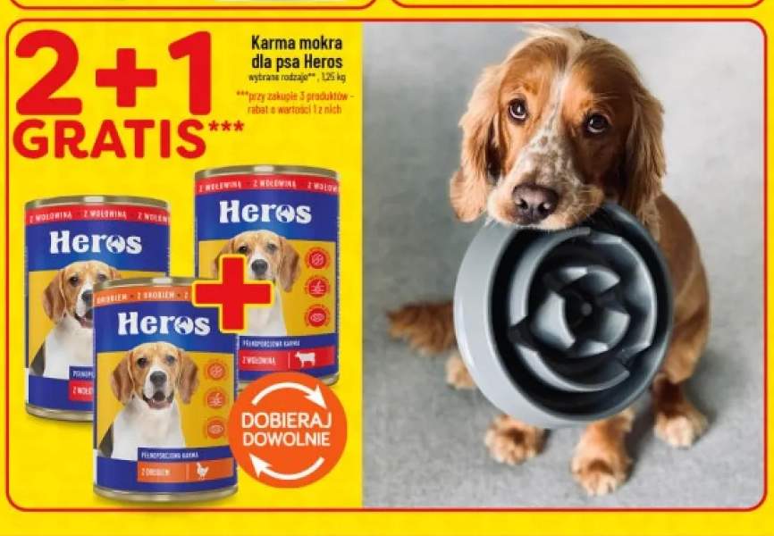 Karma mokra dla psa Heros z wołowiną +1 wariant