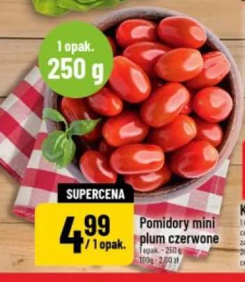 Pomidory mini plum czerwone