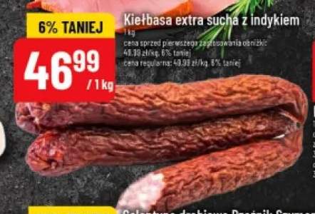 Kiełbasa extra sucha z indykiem