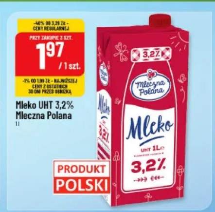 Mleko UHT 3,2% Mleczna Polana
