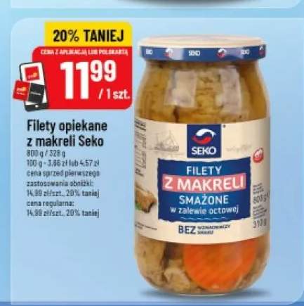 Filety opiekane z makreli Seko