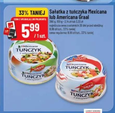 Sałatka z tuńczyka Mexicana Graal +1 wariant
